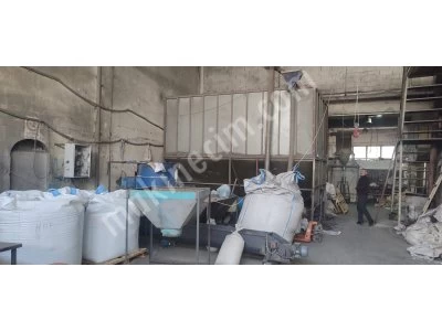 Tasfiye Nedeniyle Zararına Satılık 120 Lik Kafadan Kesme Granül Makinası ve Komple Ekipmanları