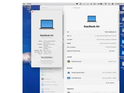 Macbook Air 2020 Retina13’ Intel Core I3 (12.Nesil)