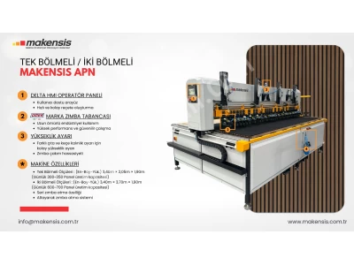Akustik Panel Zımba Çakma Makinası İki Bölmeli