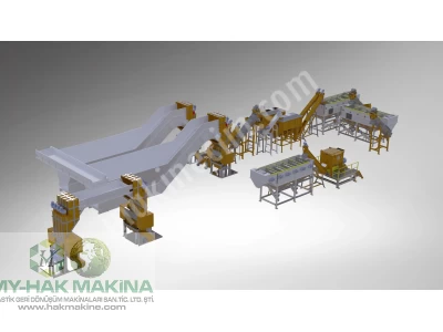 Plastik Geri Dönüşm Hatları Kırma Yıkama Hatları Extruder Makinaları