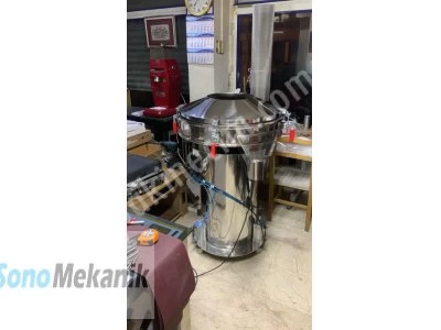 Satılık 80 Cm Ultrasonik ve Vibrasyonlu Sıvı Ürün ve Kuru Toz Eleme Makinası (Paslanmaz Elek)