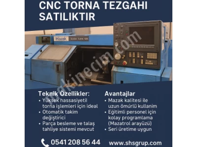 Shs Endüstriyel'den Cnc Torna Mazak Uygun Fiyat