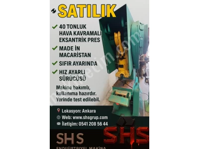 Shs Endüstriyel'den Çok Temiz Eksantrik Pres Uygun Fiyat