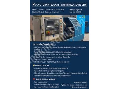 Shs Endüstriyel'den Cnc Torna Tezgahı Faal Uygun Fiyat