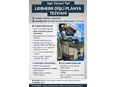 Dişli Planya Tezgahı Uygun Fiyatta