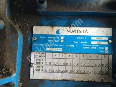 Wärtsılä 4400 Kw Dual-Fuel Generator (Dıesel and Natural Gas), New and Well-Maıntaıned