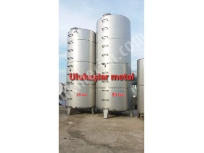 Paslanmaz Krom Gıda Depolama Stok Tankları Dinledirme Tank