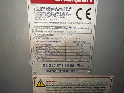 Shrink Ambalaj Makinası
