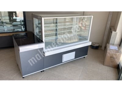 Soğutmalı Yaş Pasta, Sütlü Tatlı, Fast Food ve Cafe Teşhir Vitrini