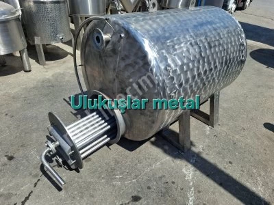 Paslanmaz Boru Eşanjör Isıtma Sogutma Boyler 2 Tonluk Tank Serpantinli 316 Kalite 4-5 Mm
