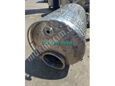 Paslanmaz Boru Eşanjör Isıtma Sogutma Boyler 2 Tonluk Tank Serpantinli 316 Kalite 4-5 Mm