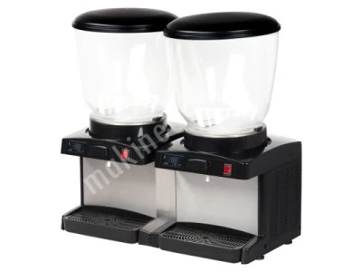 Omake Dijital İkili Soğuk Içecek Dispenseri (Şerbetlik) 2X22 Lt Karıştırıcılı