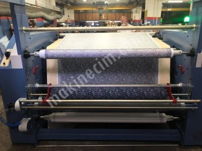 Tm 1900 / Tc -925 Metraj Kumaş Kağıt Transfer Baskı Sublimasyon Kalender Makinesi