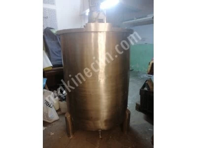 1000 Litre Kapasiteli 316 L Kalite Paslanmaz Çelik Motorlu Karıştırıcılı Kazan