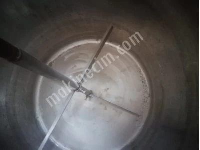 1000 Litre Kapasiteli 316 L Kalite Paslanmaz Çelik Motorlu Karıştırıcılı Kazan