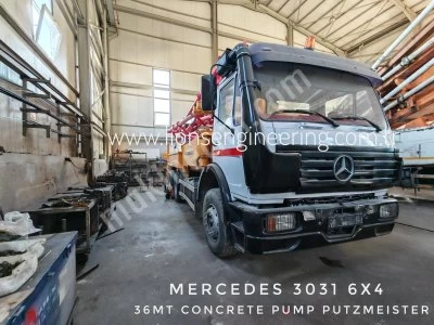 36 Mt Putzmeister Beton Pompası 3031 Mercedes