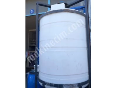 1500 Litre Kapasiteli Yüksek Yoğunluklu Çift Cilalı Kimyasal Karıştırma ve Çökertme Kazanı