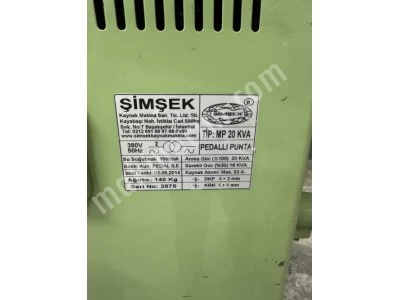 Satılık Şimşek Marka Punta Kaynak Makinası