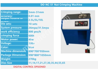 Do-Nc-51 Nut Crimping Machine