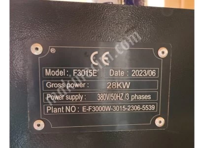 3Kw Lazer Kesim Makinası