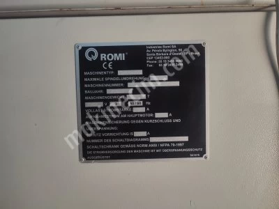 Romı G280 Cnc Torna Tezgahı (2005 Model)