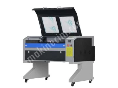 90X60Cm Lazer Kesim Makinesi 80-100W Tüplü Asansörlü