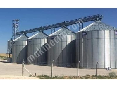 4 Adet 1.000 Tonluk Sıfır Çelik Silo