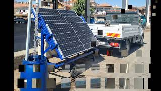 Taşınabilir Solar Enerji Römork 470 Watt X3
