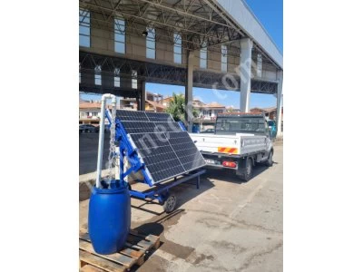 Taşınabilir Solar Enerji Römork 470 Watt X3