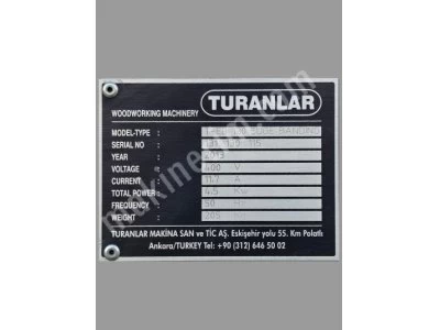 2.El Eğri Kenar Yapıştırma Makinesi Turanlar T-Eb 130