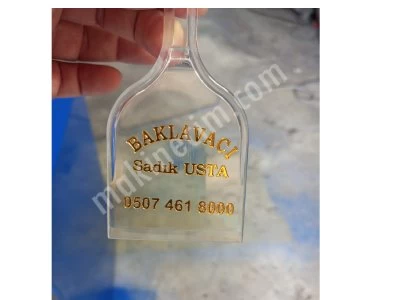 Plastik Spatula Üzerine Yaldız Varak Baskı Makinesi Marka Transfer Makinesi