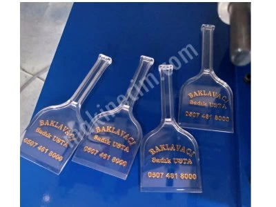 Plastik Spatula Yaldız Marka Transfer Klişe Makinesi