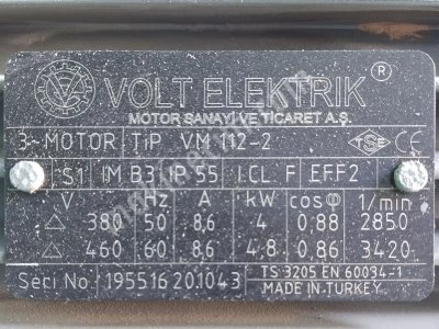 2.El Toz ve Talaş Emme Fanı Oem Fan 4 Kw / 5.5 Hp