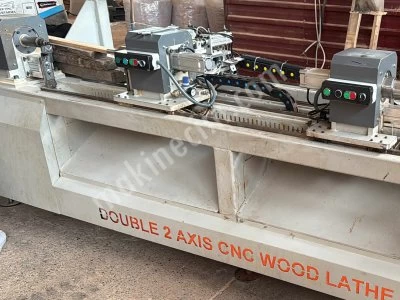 2 Eksen 2 Kafa Ahşap Cnc Torna – Temiz, Bakımlı, Çalışır Durumda