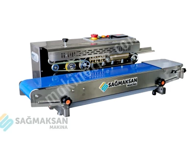 Konveyörlü Poşet Ağzı Yapıştırma Makinesi