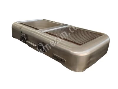 Öztiryakiler Elektrikli ( Izgara) Grill Plate, Çiftli, 1/2 Oluklu, 75X40 Cm, Ocge 4075 1/2 N