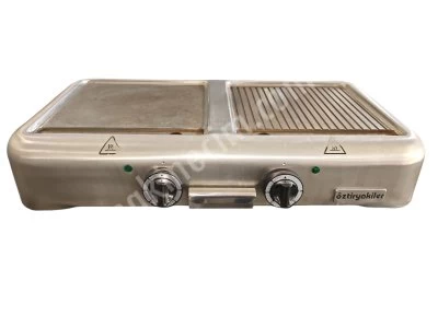 Öztiryakiler Elektrikli ( Izgara) Grill Plate, Çiftli, 1/2 Oluklu, 75X40 Cm, Ocge 4075 1/2 N