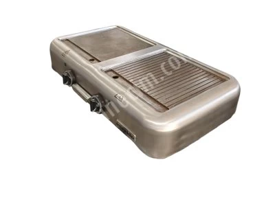 Öztiryakiler Elektrikli ( Izgara) Grill Plate, Çiftli, 1/2 Oluklu, 75X40 Cm, Ocge 4075 1/2 N