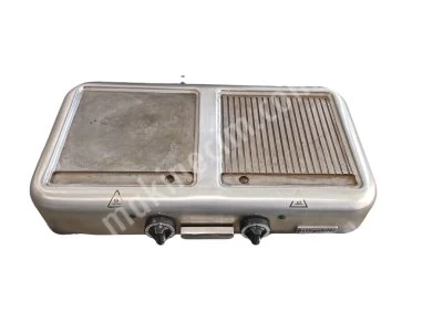 Öztiryakiler Elektrikli ( Izgara) Grill Plate, Çiftli, 1/2 Oluklu, 75X40 Cm, Ocge 4075 1/2 N