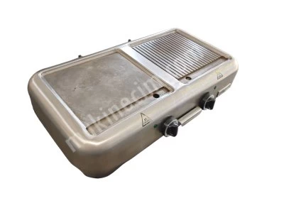 Öztiryakiler Elektrikli ( Izgara) Grill Plate, Çiftli, 1/2 Oluklu, 75X40 Cm, Ocge 4075 1/2 N
