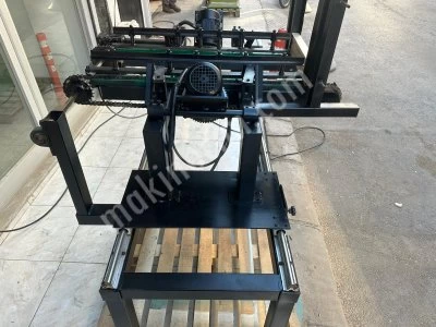 Otomatik Beslemeli Şarjörlü Çift Kafa 45 Kesim Makinası