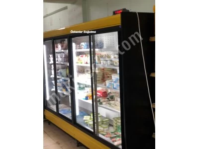Sütlük Meşrubat İçicek Şişe Soğutucu Vitrin Market Dolabı