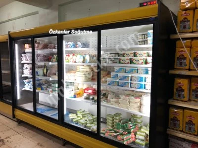 Sütlük Meşrubat İçicek Şişe Soğutucu Vitrin Market Dolabı