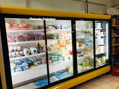 Sütlük Meşrubat İçicek Şişe Soğutucu Vitrin Market Dolabı