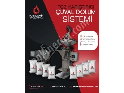 Protein Toz Karıştırıcı ve Çuval Dolum Sistemi
