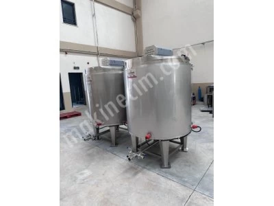 1500 Lt Çikolata Üretim Karıştırıcılı Tank