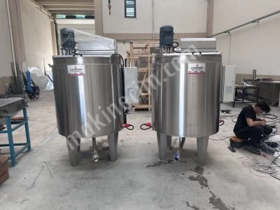 Sıvı Ürün İmalatı İçin Homojenizatörlü Tank