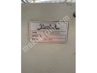 Baykal Marka 2 X 6 Metre 130 Amper Cnc Plazma Tezgahı 2006 Model