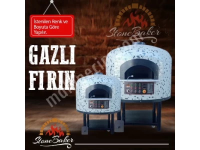 Lahmacun İçin Döner Tabanlı Taş Fırın