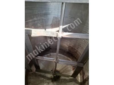 1.5 Ton 2.El Paslanmaz Karıştırıcı Kazan Kozmetik Deterjan Sabun Şampuan Mikseri